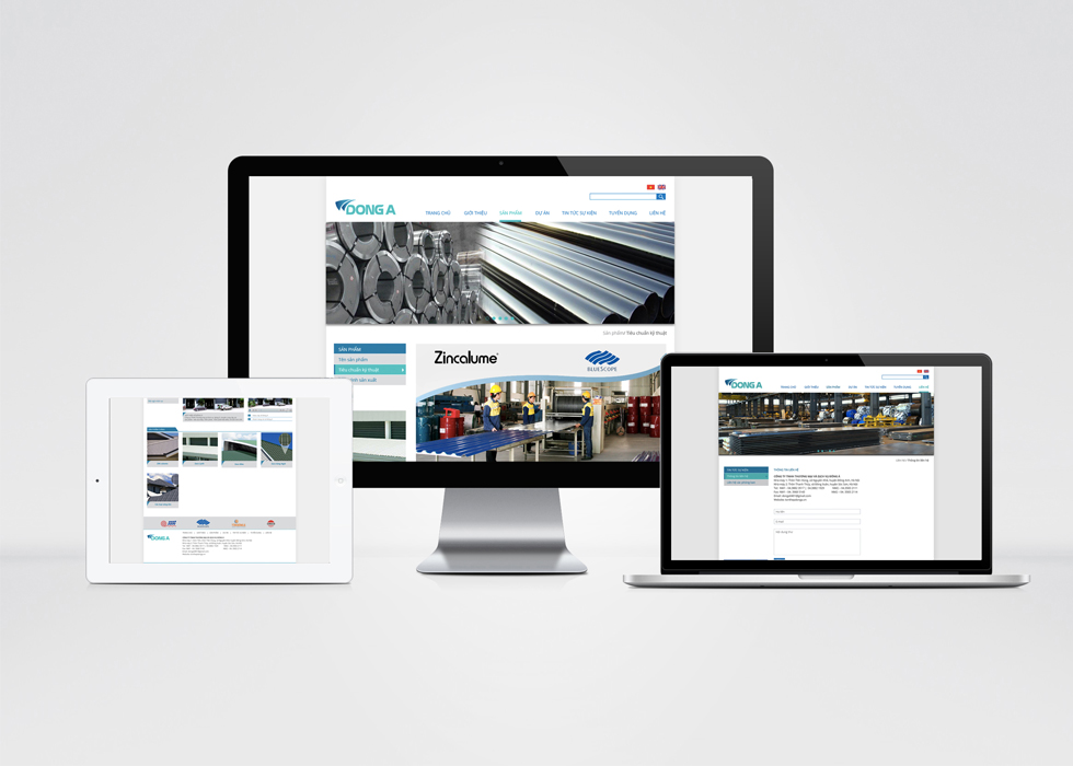 Đông Á - Thiết kế trọn bộ hệ thống nhận diện doanh nghiệp sản xuất và phân phối tấm lợp kim loại Đông Á